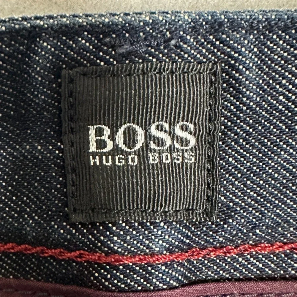 Hugo Boss Kansas Jeans Mens 33X32 Blue Regular Fit Straight Leg Dark Wash Denim